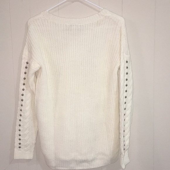 Bar III Studded Long Sleeve Sweater Size S - Picture 3 of 3